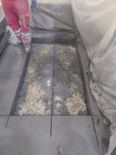 Pres Makinesi i�in beton yer kesimi